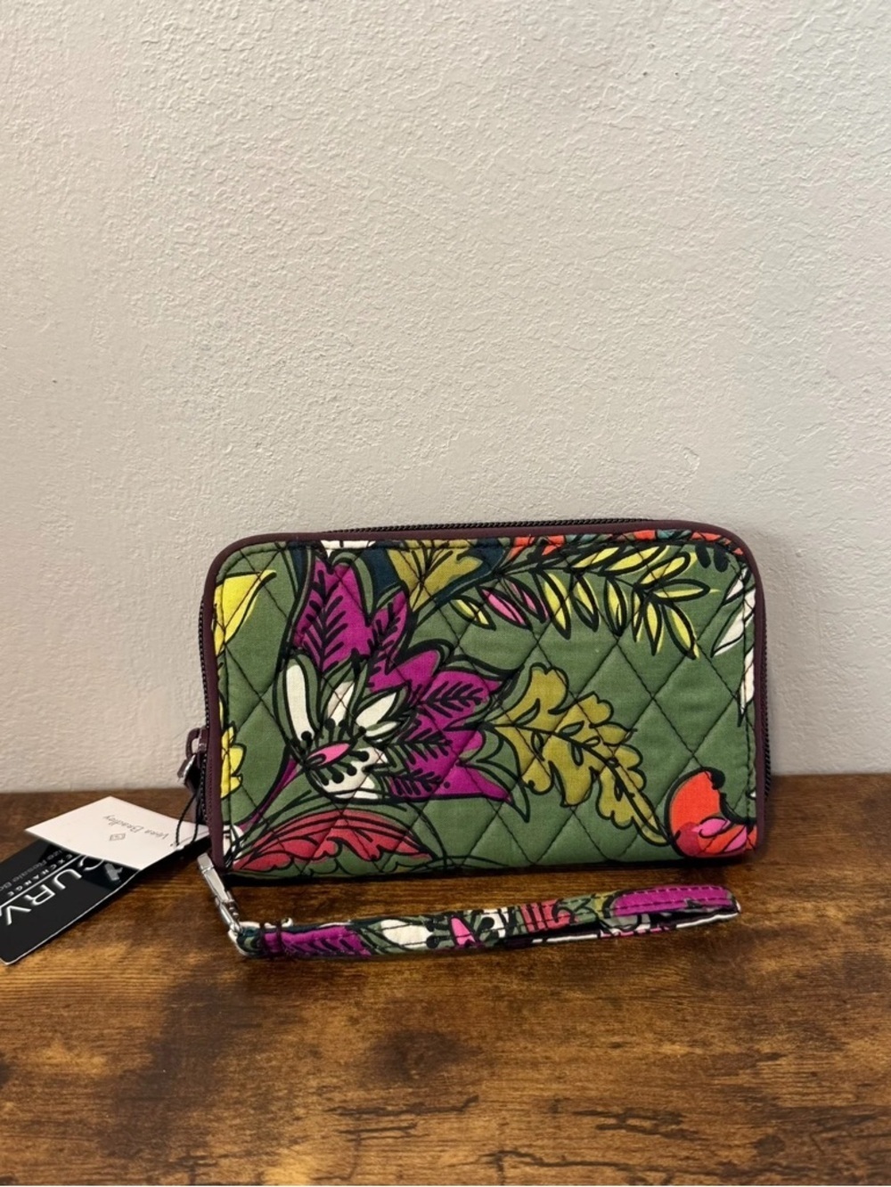 Vera Bradley Autumn Leaves Grab & Go Wristlet - New
